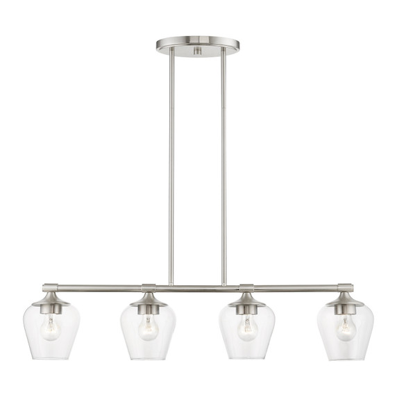 Linear/Island 4 Light + by Livex Lighting ( 107 | 46724-91 Willow ) 