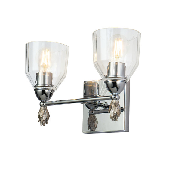 Sconces Double Glass by Lucas + McKearn ( 175 | BB1000PC-2-F1S Felice ) 