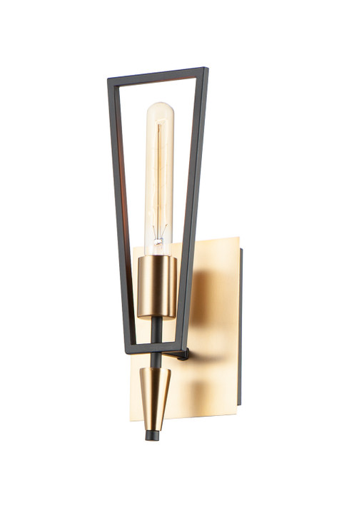 Sconces Single Candle by Maxim ( 16 | 11651BKSBR Wings ) 