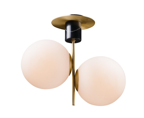Semi-Flush Mts. Glass Down by Maxim ( 16 | 26032SWSBRBK Vesper ) 