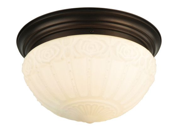 Flush Mounts Bowl Style by Meyda Tiffany ( 57 | 130633 White Puffy Rose ) 