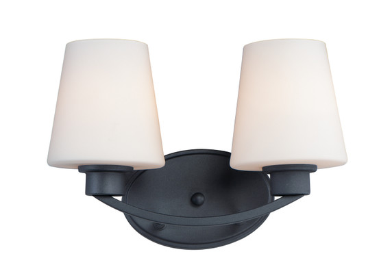 Bathroom Fixtures Two Lights by Maxim ( 16 | 11832SWBK Shelter ) 