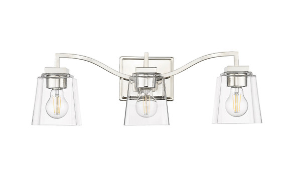 Bathroom Fixtures Three Lights by Millennium ( 59 | 24003-PN Avenna ) 