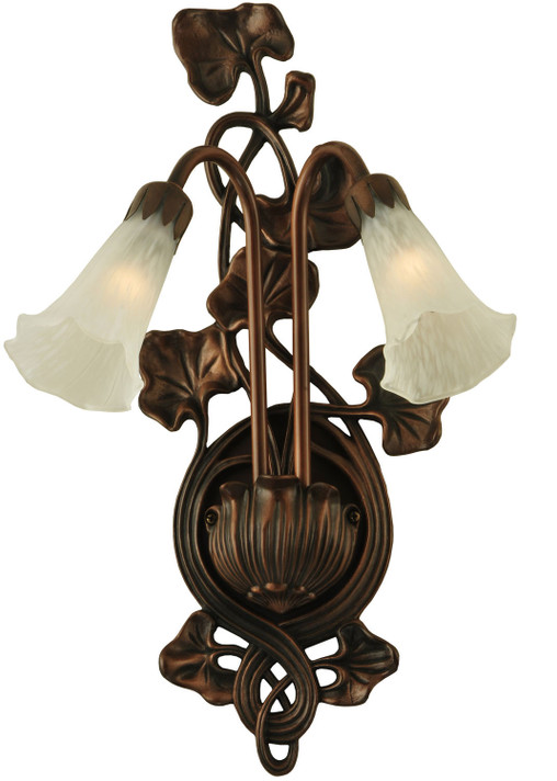 Sconces Double Glass by Meyda Tiffany ( 57 | 11239 White Pond Lily ) 
