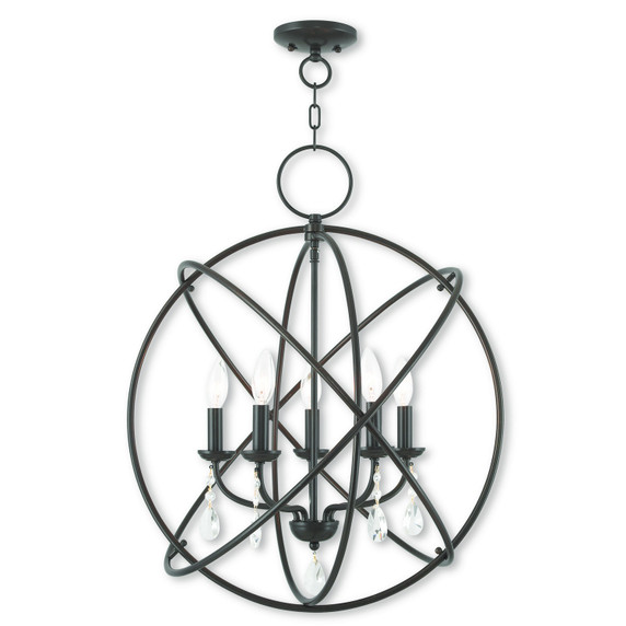 Mid. Chandeliers Sphere by Livex Lighting ( 107 | 40905-92 Aria ) 
