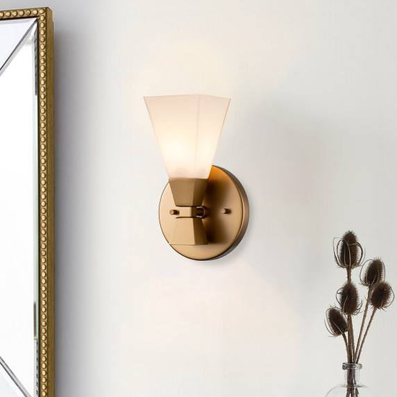 Sconces Single Glass by Lucas + McKearn ( 175 | BB1004LG-1 Bowtie ) 