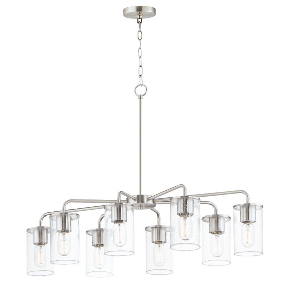 Mid. Chandeliers Glass Down by Maxim ( 16 | 11848CDSN Sleek ) 