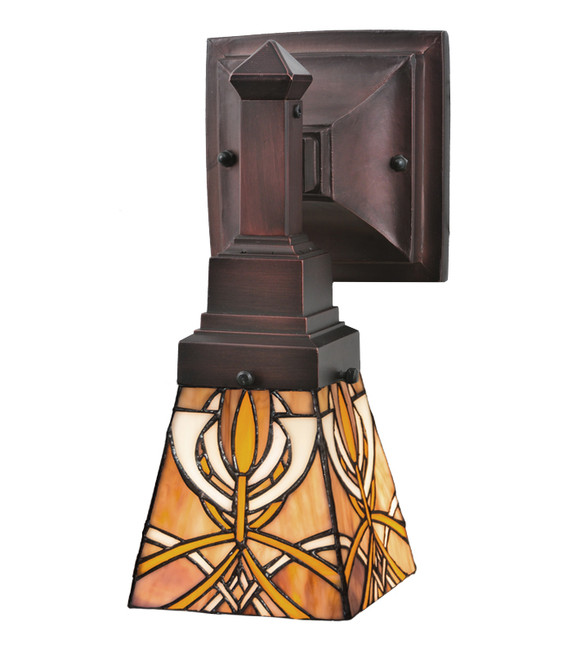 Sconces Single Glass by Meyda Tiffany ( 57 | 24276 Glasgow Bungalow ) 