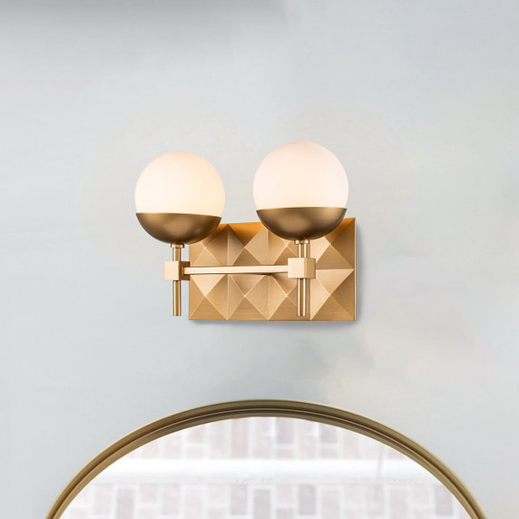 Bathroom Fixtures Two Lights by Lucas + McKearn ( 175 | BB1005LG-2 Deco ) 