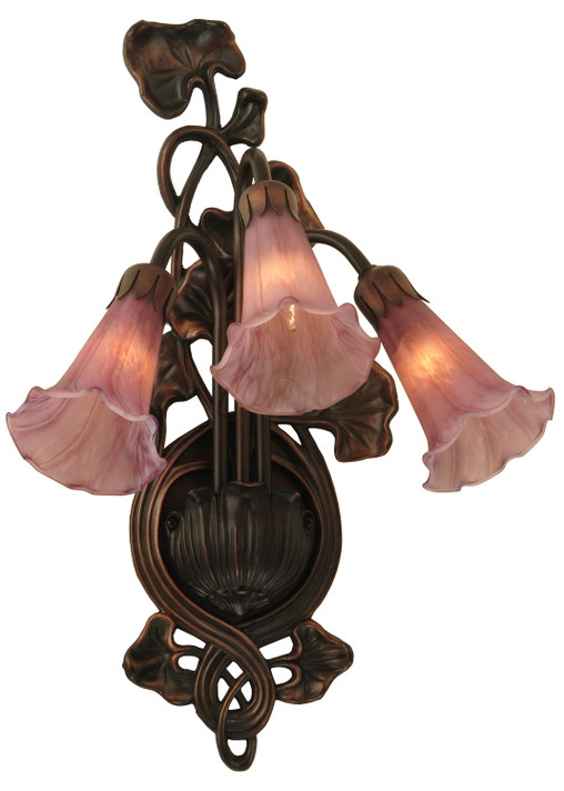 Sconces Triple Glass by Meyda Tiffany ( 57 | 17311 Cranberry Pond Lily ) 