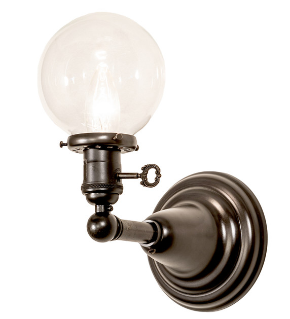 Sconces Single Glass by Meyda Tiffany ( 57 | 253879 Revival Globe ) 