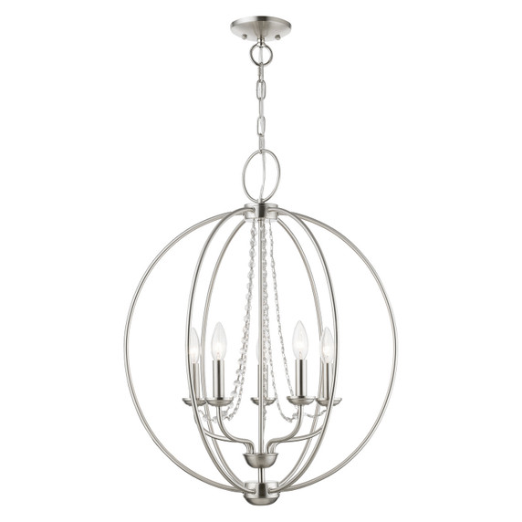 Mid. Chandeliers Candle by Livex Lighting ( 107 | 40915-91 Arabella ) 