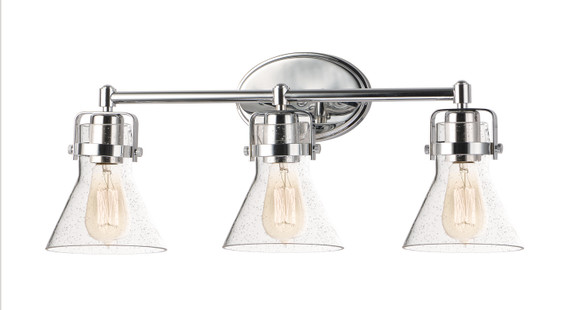 Bathroom Fixtures Three Lights by Maxim ( 16 | 26113CDPC Seafarer ) 