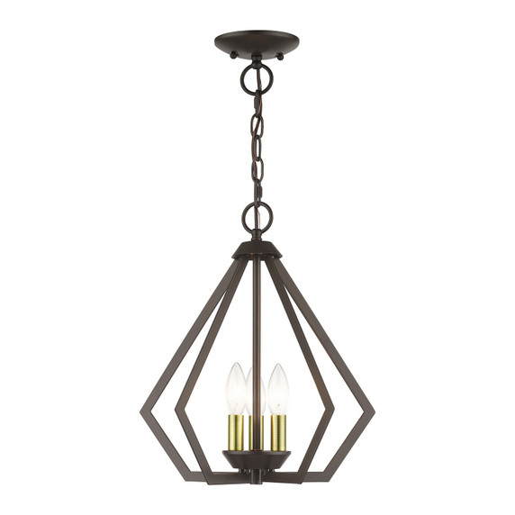 Mini Chandeliers Open Frame by Livex Lighting ( 107 | 40923-92 Prism ) 