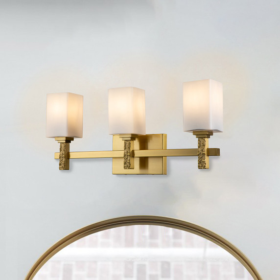 Bathroom Fixtures Three Lights by Lucas + McKearn ( 175 | BB1101AGB-3 Jack ) 