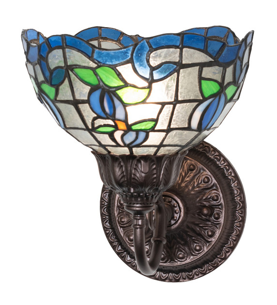 Sconces Single Glass by Meyda Tiffany ( 57 | 275649 Roseborder ) 