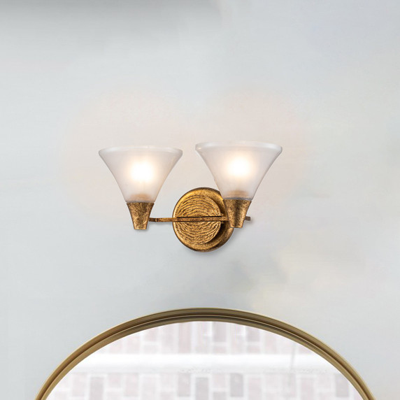 Bathroom Fixtures Two Lights by Lucas + McKearn ( 175 | BB1114G-2 Lemoine ) 