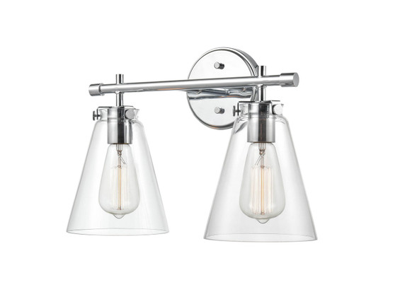 Bathroom Fixtures Two Lights by Millennium ( 59 | 8122-CH Aliza ) 