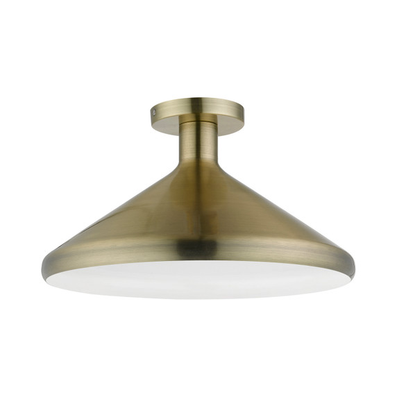 Semi-Flush Mts. Cage by Livex Lighting ( 107 | 40950-01 Geneva ) 