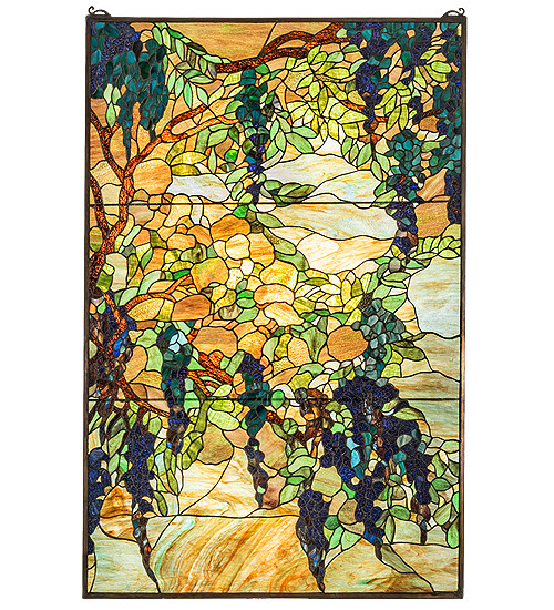 Home Accents Tiffany Windows/Wall Panels by Meyda Tiffany ( 57 | 230806 Tiffany Wisteria & Snowball ) 