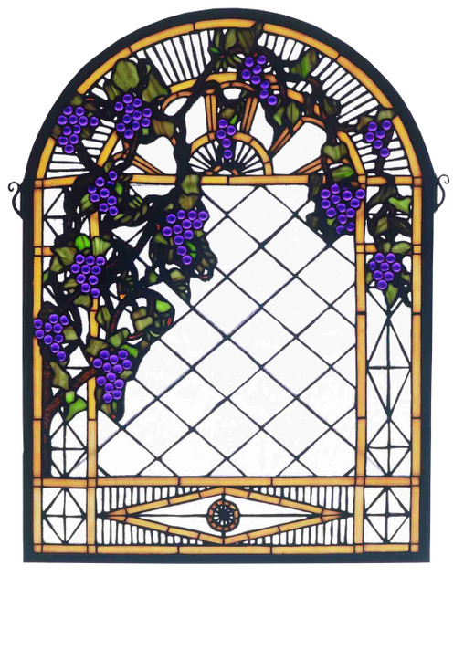 Home Accents Tiffany Windows/Wall Panels by Meyda Tiffany ( 57 | 38656 Grape Diamond Trellis ) 