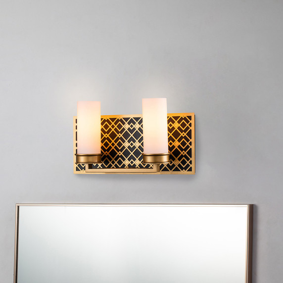 Bathroom Fixtures Two Lights by Lucas + McKearn ( 175 | BB1185LG-2 Ziggy ) 
