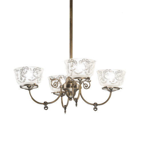 Mid. Chandeliers Glass Up by Meyda Tiffany ( 57 | 185605 Revival ) 