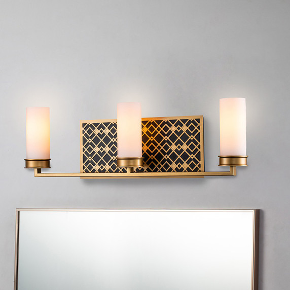Bathroom Fixtures Three Lights by Lucas + McKearn ( 175 | BB1185LG-3 Ziggy ) 