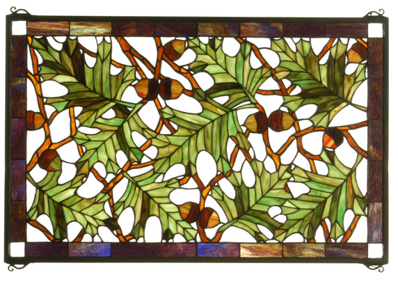 Home Accents Tiffany Windows/Wall Panels by Meyda Tiffany ( 57 | 66276 Acorn & Oak Leaf ) 