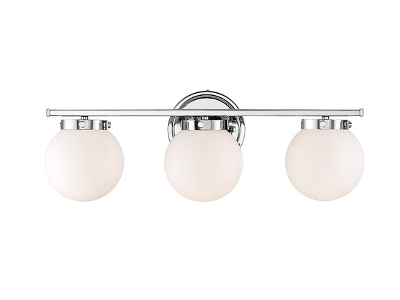 Bathroom Fixtures Three Lights by Meridian ( 446 | M80023CH Mbath ) 