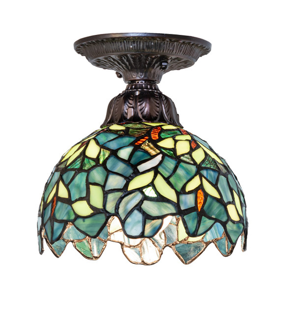 Semi-Flush Mts. Glass Down by Meyda Tiffany ( 57 | 276081 Nightfall Wisteria ) 