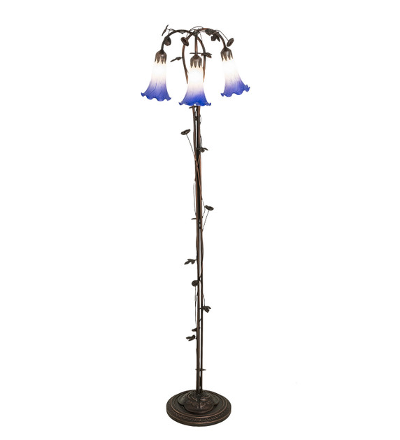 Lamps Floor by Meyda Tiffany ( 57 | 255142 Blue/White Pond Lily ) 