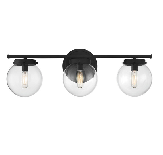Bathroom Fixtures Three Lights by Meridian ( 446 | M80024MBK ) 