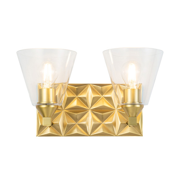 Bathroom Fixtures Two Lights by Lucas + McKearn ( 175 | BB1302AGB-2 Alpha ) 