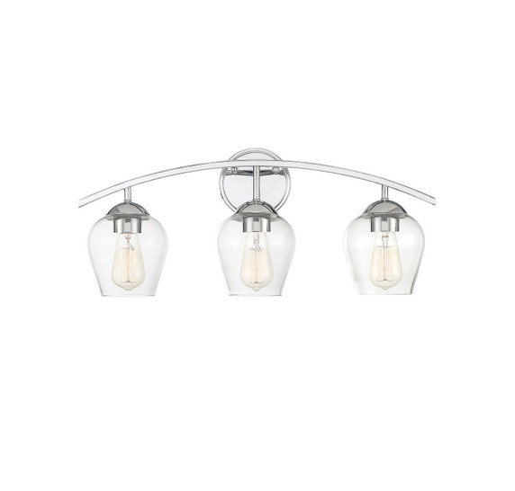Bathroom Fixtures Three Lights by Meridian ( 446 | M80032CH Mbath ) 