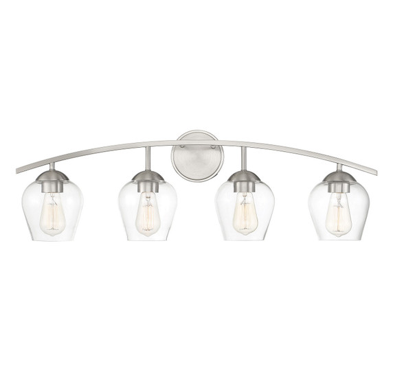 Bathroom Fixtures Four Lights by Meridian ( 446 | M80033BN Mbath ) 