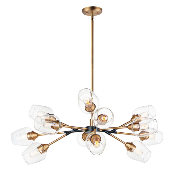 Large Chandeliers Glass Shade by Maxim ( 16 | 26347CLABBK Savvy ) 