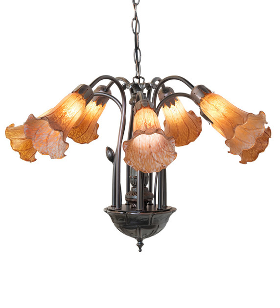 Mid. Chandeliers Glass Down by Meyda Tiffany ( 57 | 11601 Amber ) 