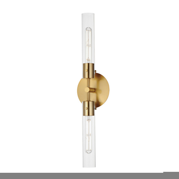 Sconces Double Glass by Maxim ( 16 | 26370CLNAB Equilibrium ) 