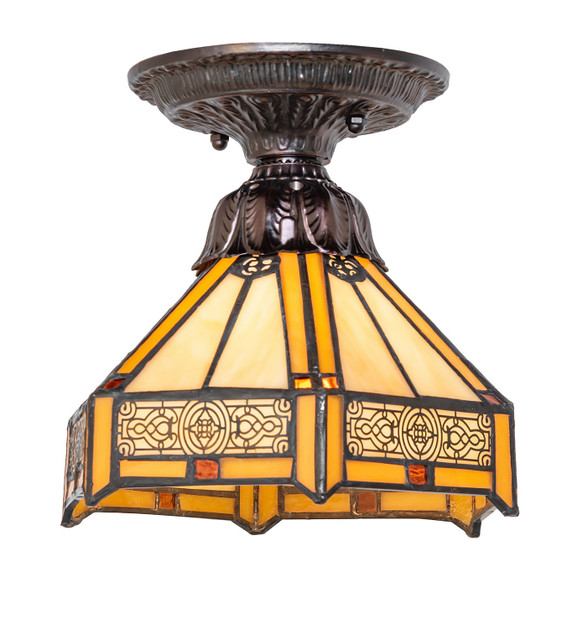 Semi-Flush Mts. Glass Down by Meyda Tiffany ( 57 | 276097 Peaches ) 