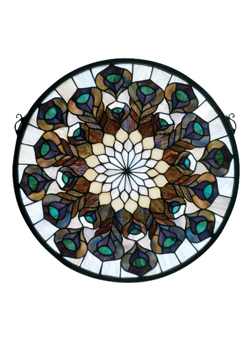 Home Accents Tiffany Windows/Wall Panels by Meyda Tiffany ( 57 | 66805 Tiffany Peacock Feather ) 