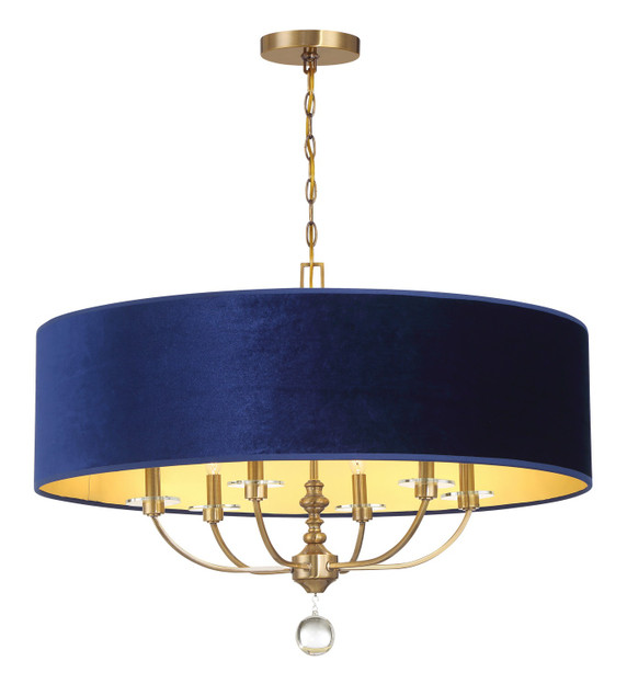 Mid. Chandeliers Drum Shade by Minka-Lavery ( 7 | 3487-923 Van Noord ) 