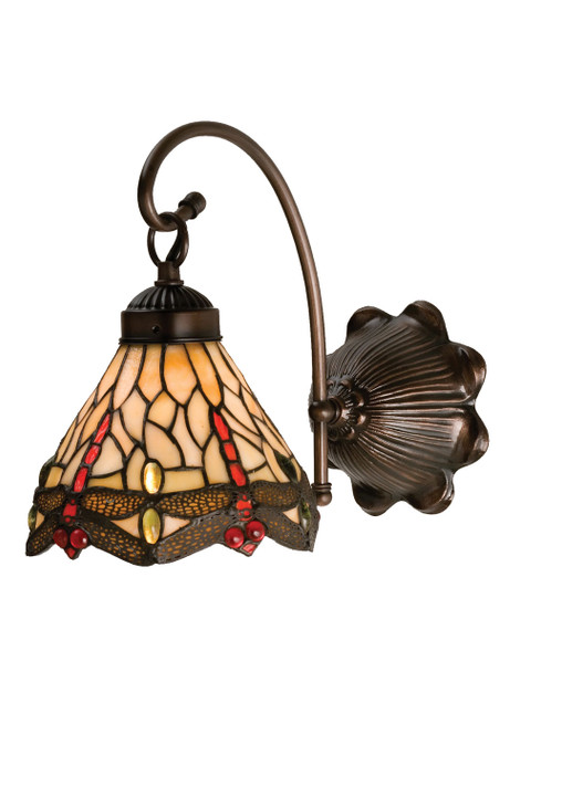 Sconces Single Glass by Meyda Tiffany ( 57 | 18685 Tiffany Hanginghead Dragonfly ) 
