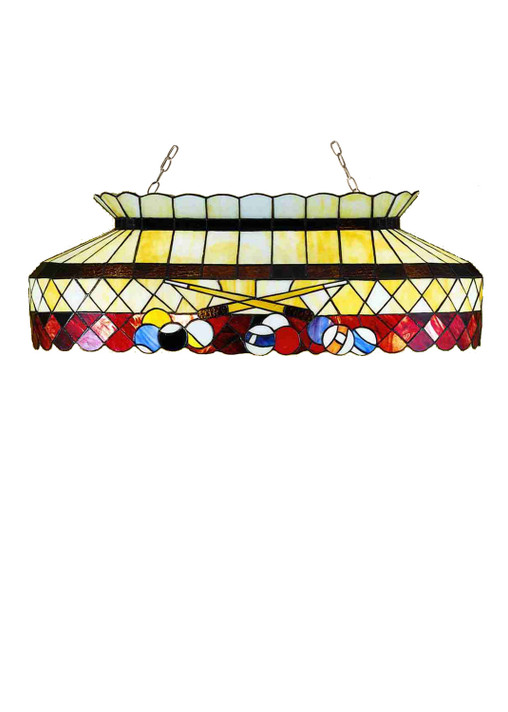 Linear/Island Geometric/Linear by Meyda Tiffany ( 57 | 27616 Burgundy Billiard ) 