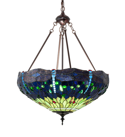 Mid. Chandeliers Glass Up by Meyda Tiffany ( 57 | 232781 Tiffany Hanginghead Dragonfly ) 