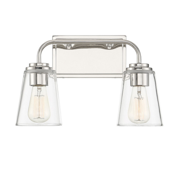 Bathroom Fixtures Two Lights by Meridian ( 446 | M80043PN Mbath ) 