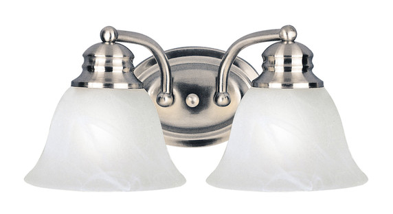 Bathroom Fixtures Two Lights by Maxim ( 16 | 2687MRSN Malaga ) 