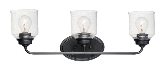 Bathroom Fixtures Three Lights by Maxim ( 16 | 12263CDBK Acadia ) 