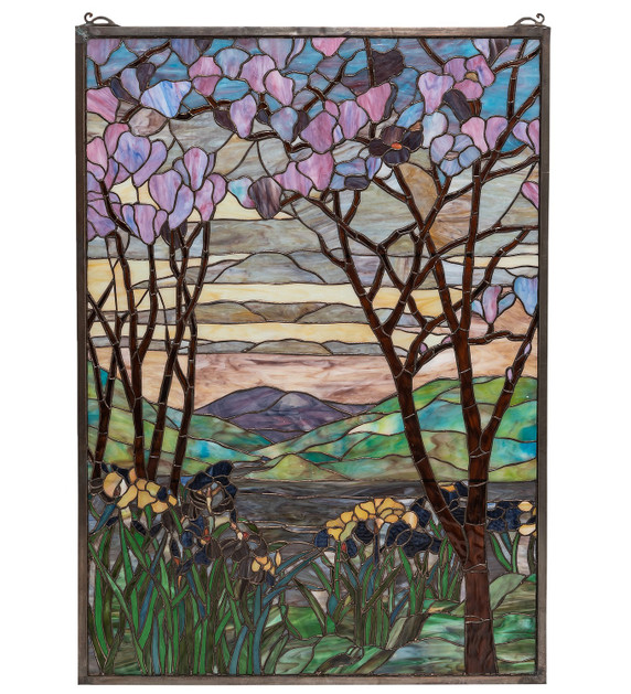 Home Accents Tiffany Windows/Wall Panels by Meyda Tiffany ( 57 | 12514 Tiffany Magnolia & Iris ) 