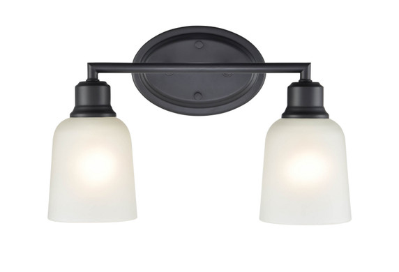 Bathroom Fixtures Two Lights by Millennium ( 59 | 2802-MB Amberle ) 